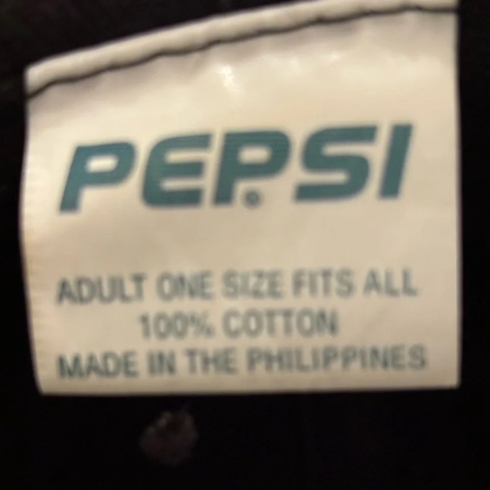 Pepsi Vintage Generation Next Hat, slide back, adjustable‎ Black